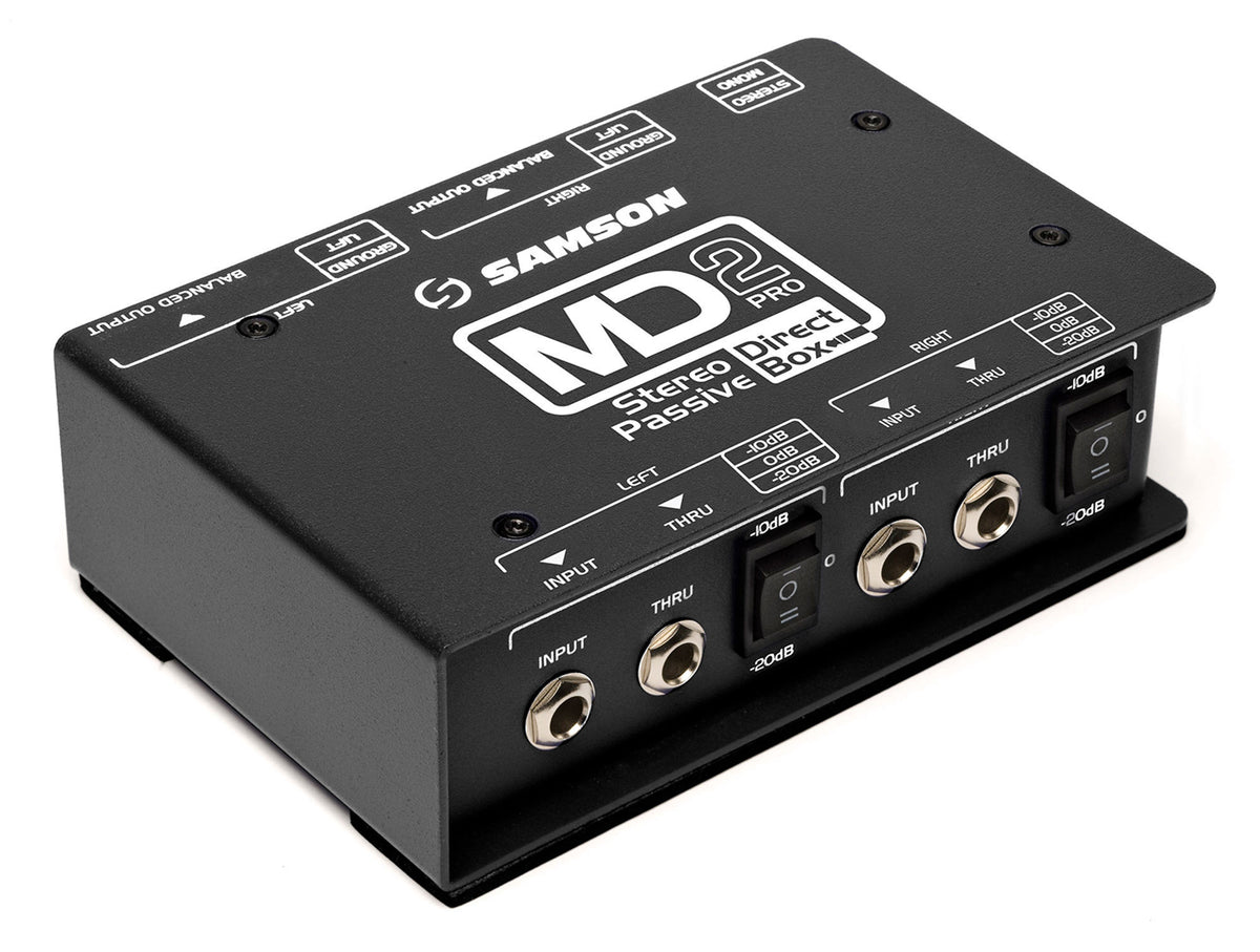 Samson S-Max MD2Pro - Stereo Passive Direct Box