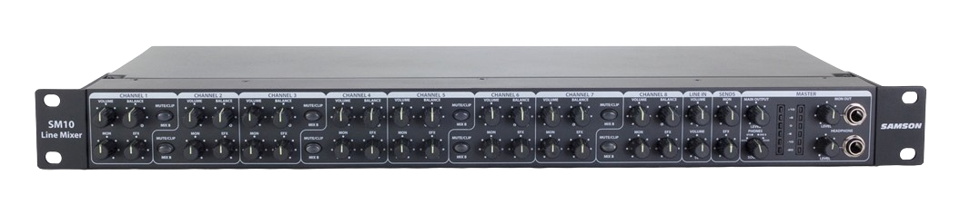 Samson SM10 -10 Channel Rack Mount Line Mixer