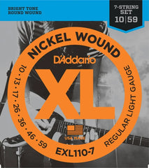 D'Addario 7-String Nickel Wound Electric Guitar Strings