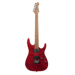 SQOE SEIB950 QUILTED MAPLE SUPER STRATOCASTER ELECTRIC GUITAR