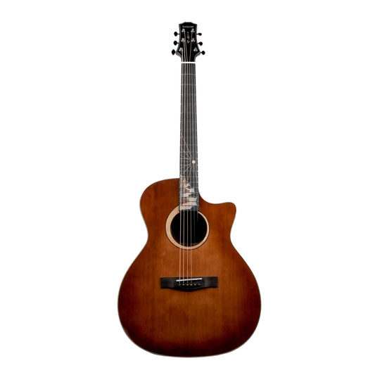 SQOE SQ-PFZL-FG Acoustic guitar - Vintage Cherry Red