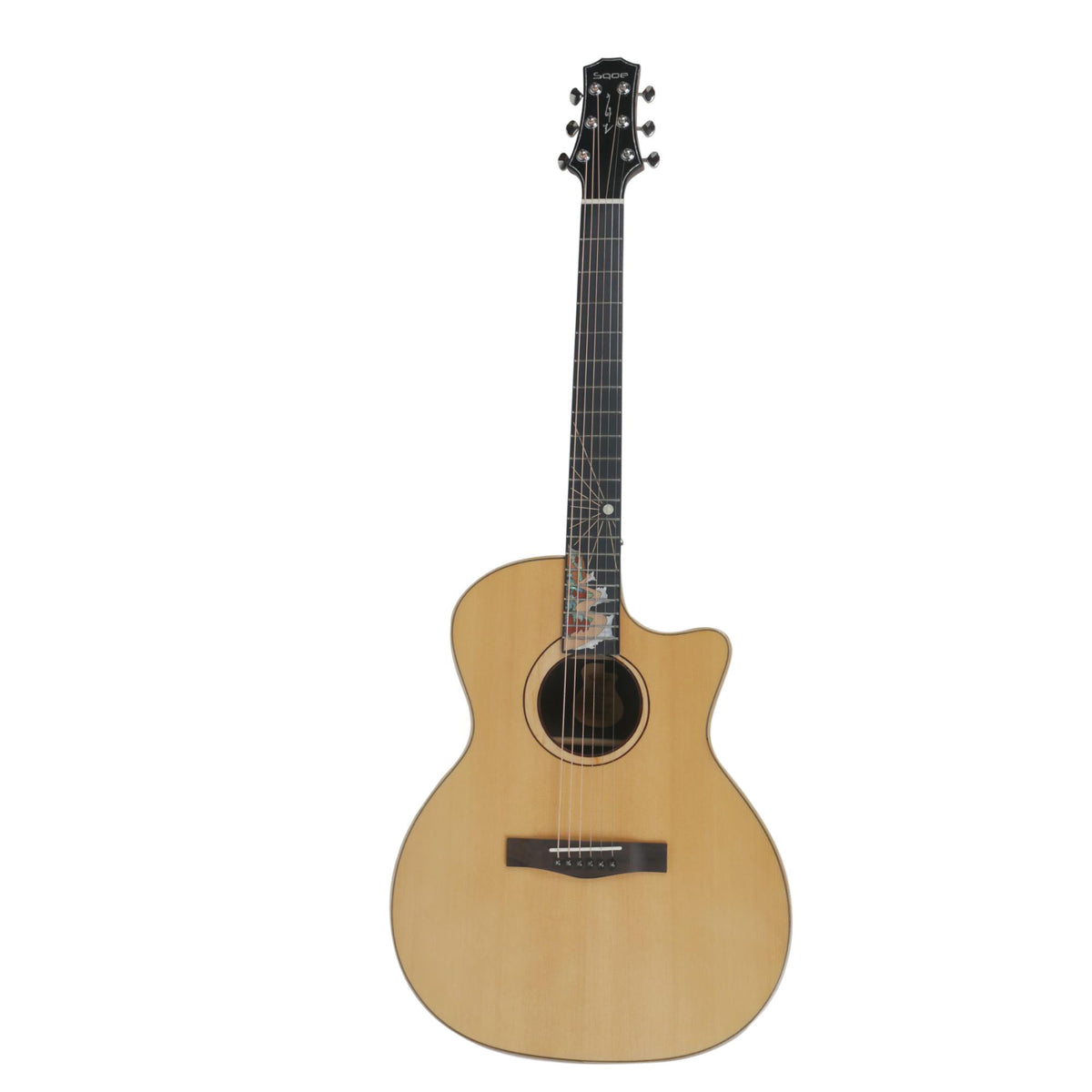 SQOE SQ-PFZL-GAC Acoustic guitar with kit - Natural
