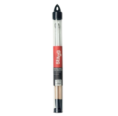 Stagg SBRU20-WM Telescopic Wire Brush with Wooden Handle