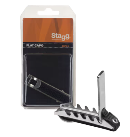 Stagg SCPM-C Guitar Capo, Metal, Curved