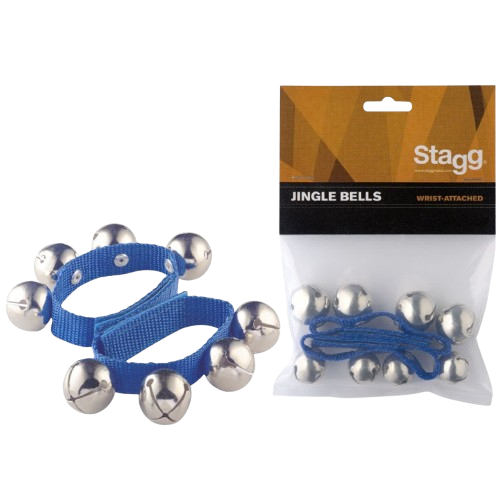 Stagg SWRB4 L/BL Wrist Bell, 4 Bells -Blue (Pair)