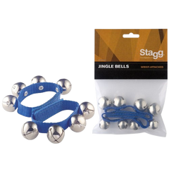 Stagg SWRB4 L/BL Wrist Bell, 4 Bells -Blue (Pair)