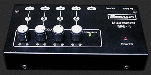 STRANGER MM4 Mini Mono Audio Mixer 4-Channels