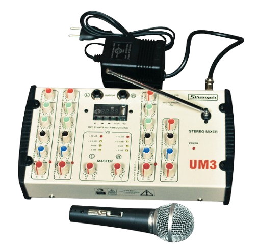 STRANGER UM3 Audio Mixer with USB, Recording & Cordless