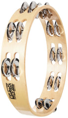 Toca Player’s Wood Double Row Tambourine Nickel T1010
