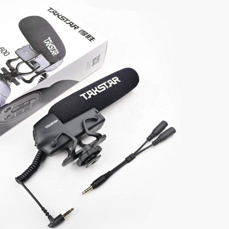 TAKSTAR Shotgun Microphone Interview Photography Microphone Condenser Recording MIC for DSLR Camera DV Camcorder SGC-600
