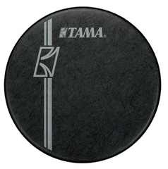 Tama Bass Drum Head Fiber Laminated Black 22" w/Logo for Superstar Hyper-Drive BK22BMFH