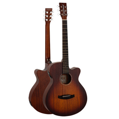Tanglewood Crossroads TC4CE Super Folk Cutaway Electro-Acoustic Guitar - Whiskey Burst Satin