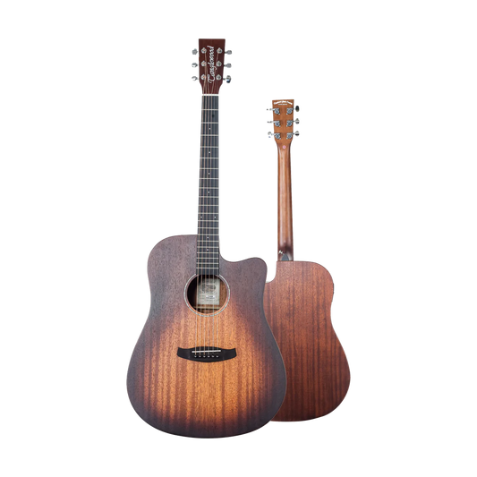 Tanglewood Crossroads TC5CE Dreadnought Cutaway Electro-Acoustic Guitar - Whiskey Burst Satin