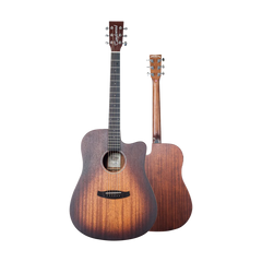 Tanglewood Crossroads TC5CE Dreadnought Cutaway Electro-Acoustic Guitar - Whiskey Burst Satin