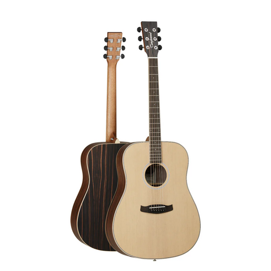 Tanglewood Discovery Exotic DBT D EB Dreadnought Acoustic Guitar - Natural Open Pore Satin