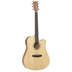 Tanglewood Roadster II TWR2 DCE Dreadnought Cutaway Electro-Acoustic Guitar - Natural Satin