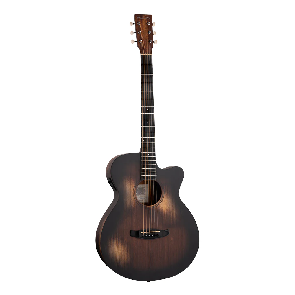 Tanglewood TW OT 2E Auld Trinity Solid Spruce Top, Electro-Acoustic Guitar - Natural Distressed Satin