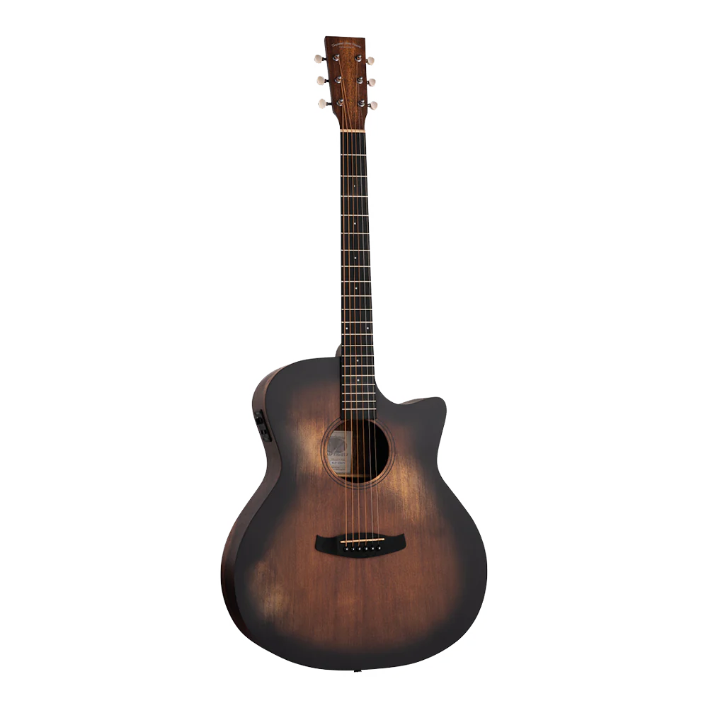 Tanglewood TW OT 4VCE Auld Trinity Solid Spruce Top, Venetian Cutaway Electro-Acoustic Guitar - Natural Distressed Satin