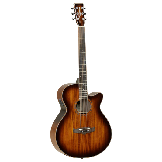 Tanglewood TW4 E KOA Winterleaf Series Electro-Acoustic Guitar - Tobacco Burst Gloss