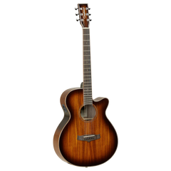 Tanglewood TW4 E KOA Winterleaf Series Electro-Acoustic Guitar - Tobacco Burst Gloss