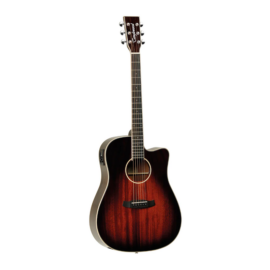 Tanglewood TW5CE AVB Solid Top Electro-Acoustic Guitar - Autumn Vintage Burst Gloss