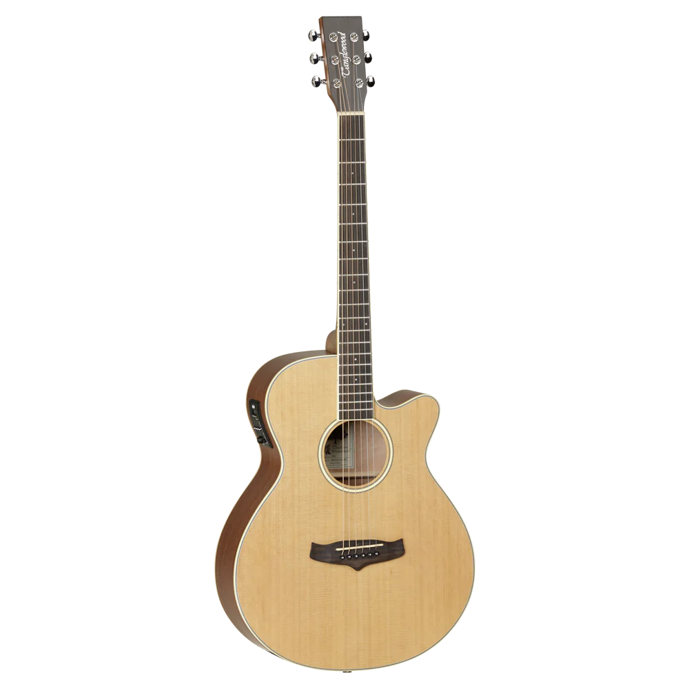 Tanglewood TW9 E Solid Top Super Folk Cutaway Electro-Acoustic Guitar - Natural Satin