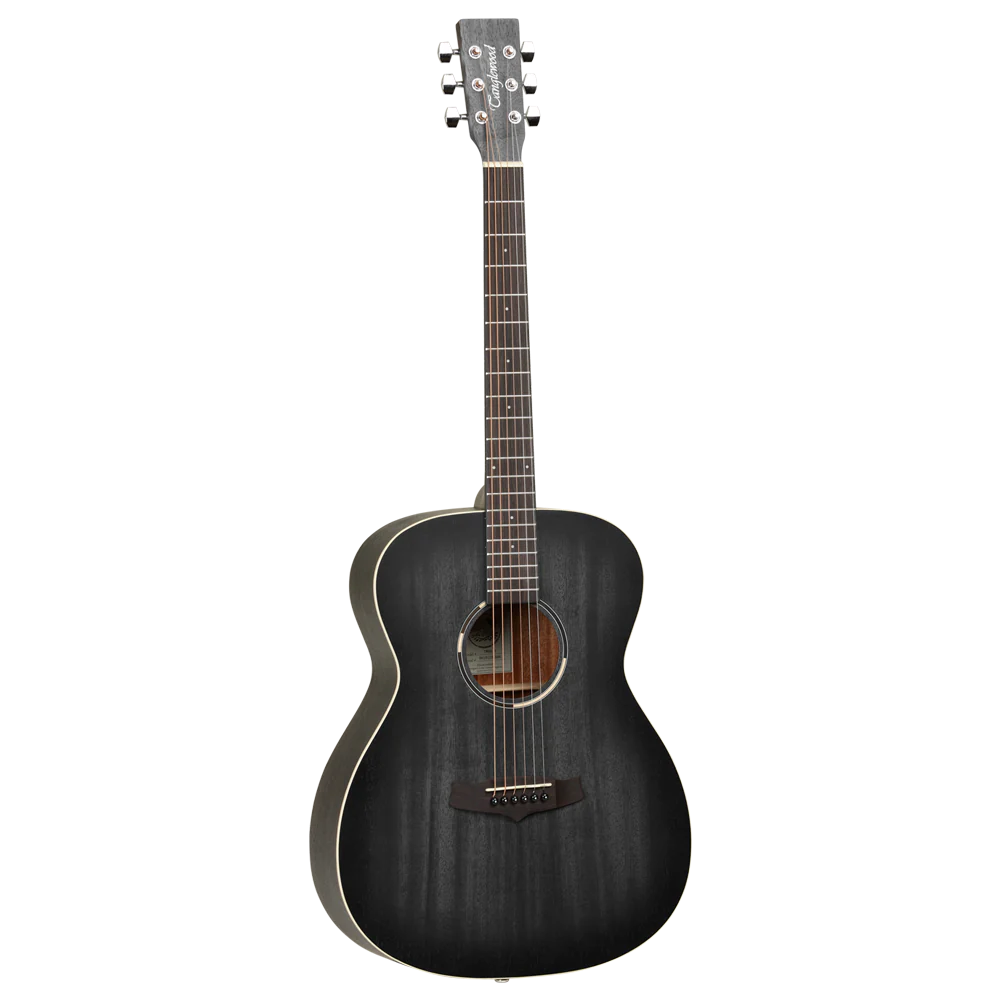 Tanglewood TWBB O Blackbird Orchestra Acoustic Guitar - Smokestack Black Satin