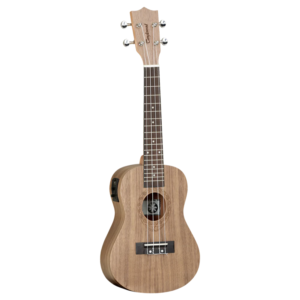 Tanglewood TWT-3E Black Walnut, Arched Back, Electro Concert Ukulele - Natural Satin
