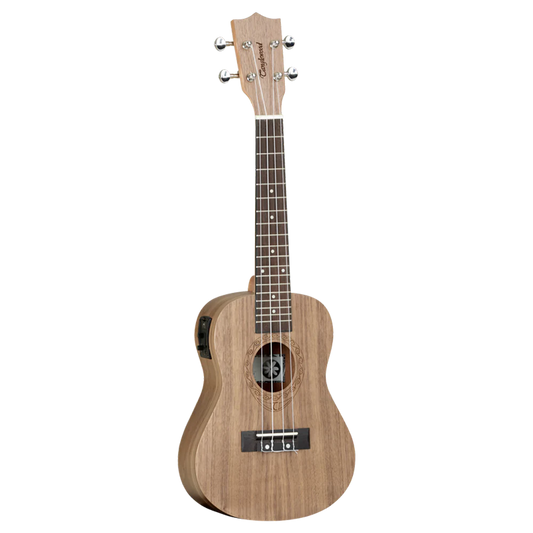 Tanglewood TWT-3E Black Walnut, Arched Back, Electro Concert Ukulele - Natural Satin