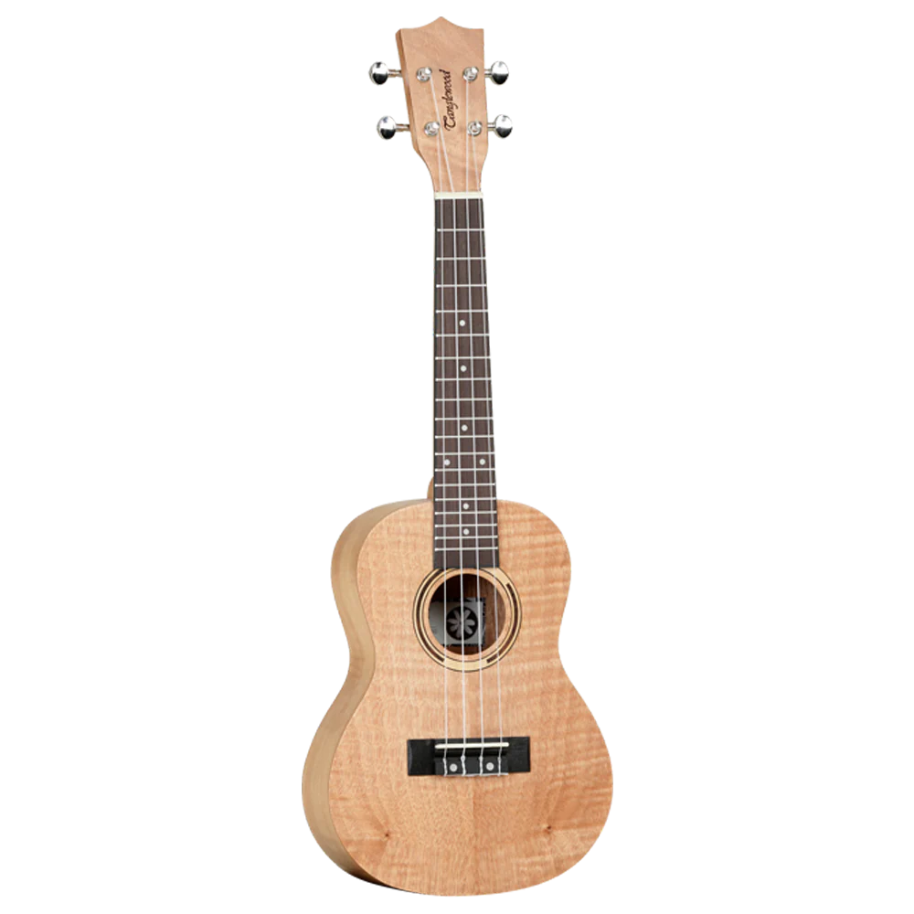 Tanglewood TWT-6 Concert Size Flame Mahogany Ukulele with Gig Bag - Natural Satin