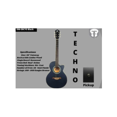Techno TM-39 P Black Matte with Pickup
