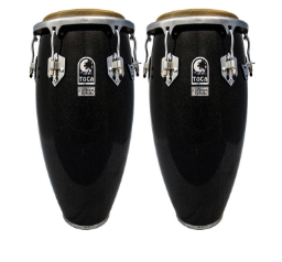 Toca Custom Deluxe Conga Set 11" & 11.75" Without Stand Black Sparkle Wood	4611+4611-3/4BKS