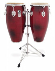 Toca Elite Pro Conga Set 11" & 11.75" W/Dbl-Stand & 12.5" Crimson Fade 3100+3112-1/2CF