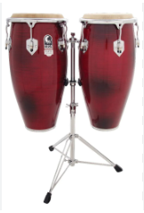 Toca Elite Pro Conga Set 11" & 11.75" W/Dbl-Stand Crimson Fade 3100CF