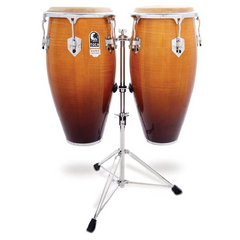 Toca Elite Pro Conga Set 11" & 11.75" W/Dbl-Stand Natural Fade 3100NF