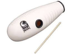 Toca Fiberglass Guiro -White T2526W