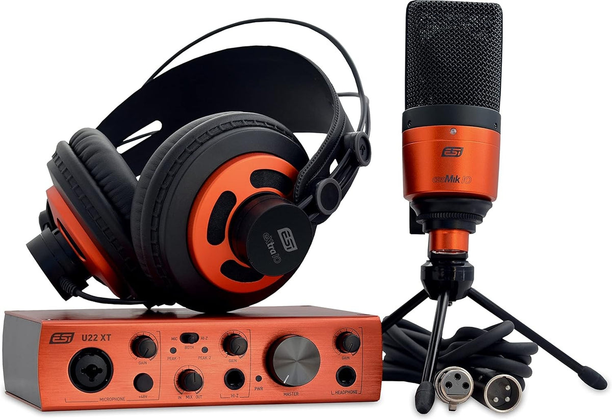 U22 XT cosMik Set: All-In-One Recording Bundle with Interface, Mic, Headphones, and Software