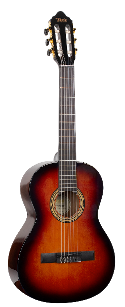 Valencia 260 Series Classical Guitar 3/4 size Hybrid Neck High Gloss Classic Sunburst	VC263H Multi