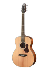 Walden O550E Acoustic Electric Guitar, Orchestra, with Bag -Satin Natural
