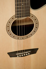 Washburn WG7SCE Acoustic-Electric Guitar, Natural Gloss