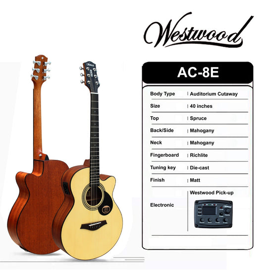 Westwood AC-8E ELECTRO ACOUSTIC GUITAR