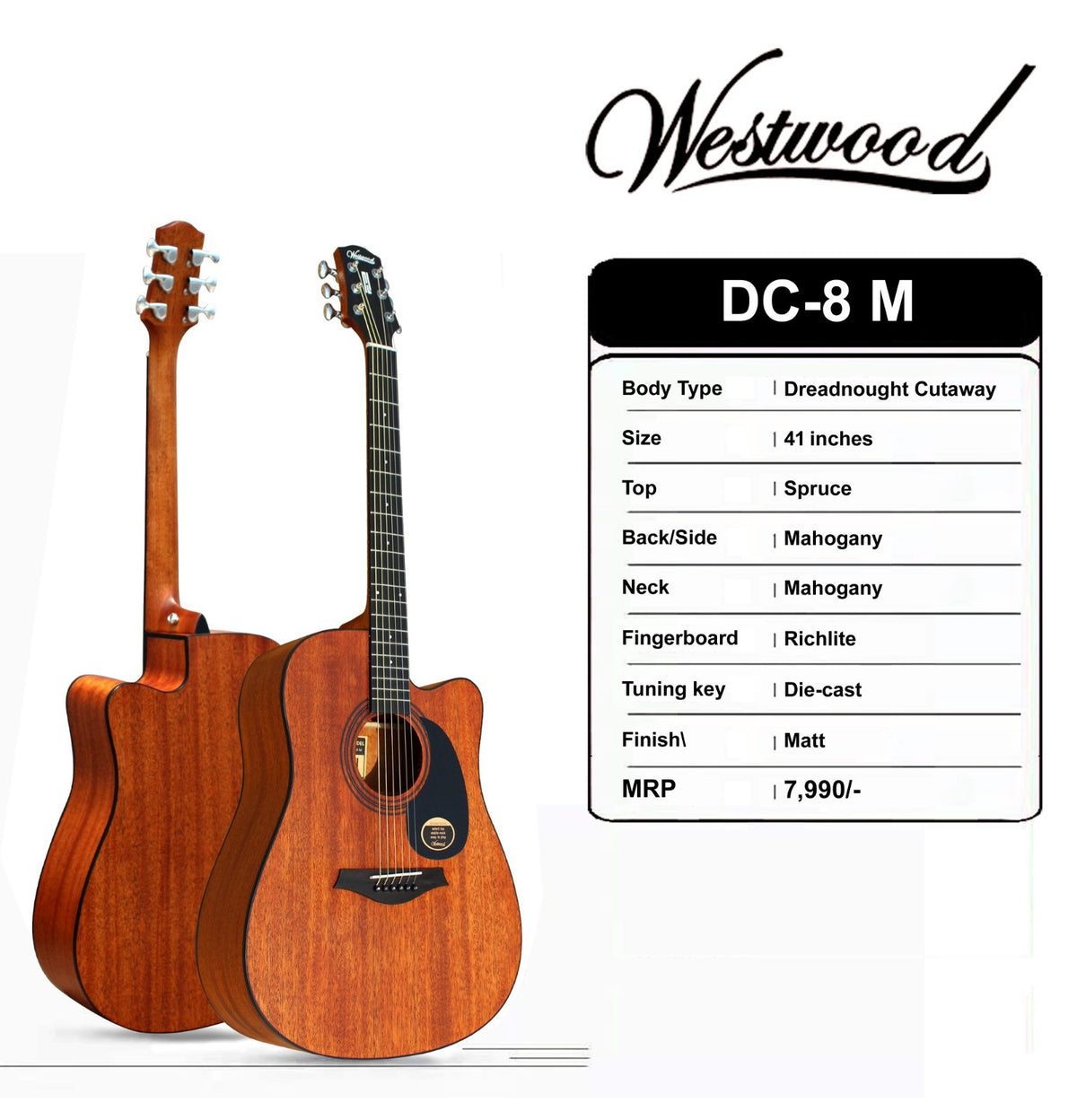 WESTWOOD DC-8 M ACOUSTIC GUITAR