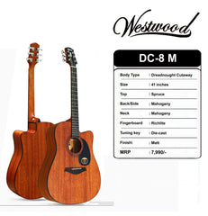 WESTWOOD DC-8 M ACOUSTIC GUITAR